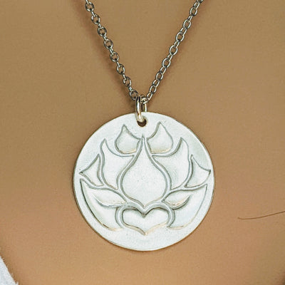 FROSTED LOTUS PENDANT