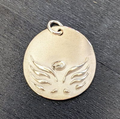 FROSTED ANGEL WINGS PENDANT - SMALL