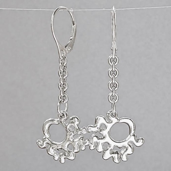 Sun Moon Fine Silver Earring Dangles | < Z-FIRE.COM >  https://z-fire.com/products/sun-moon-earrings  Free Standard Shipping Free Astrological Report of Choice .999 Fine Silver sun moon dangles .925 Sterling Silver Lever Backs About 2 Inches Total Length About 5.5 cm in total length About .75 Inch Wide About 1.5 cm Wide Hassle Free returns