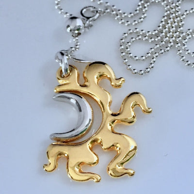 SUN MOON SWIVEL PENDANT WITH GOLDEN SUN | < Z-FIRE.COM >  https://z-fire.com/products/pendent  A half Moon swiveling inside of a Half Sun. A therapeutic tool or pendant to swivel, while in contemplation or to calm your nerves. Free standard shipping Free Astrology Report of Choice .925 Silver Sun Moon With The 24K Gold Plated Sun About 1 Inch Long 2.5 cm Long About .75 Inch Wide 2cm Wide 1/8 Inch Thick About 3mm…